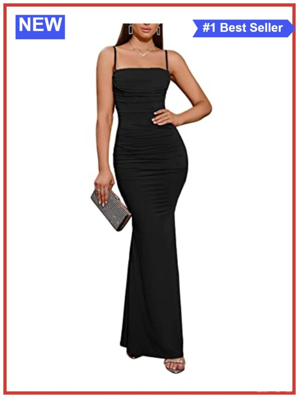 EYNMIN Women's Corset Maxi Formal Wedding Guest Cocktail Dresses